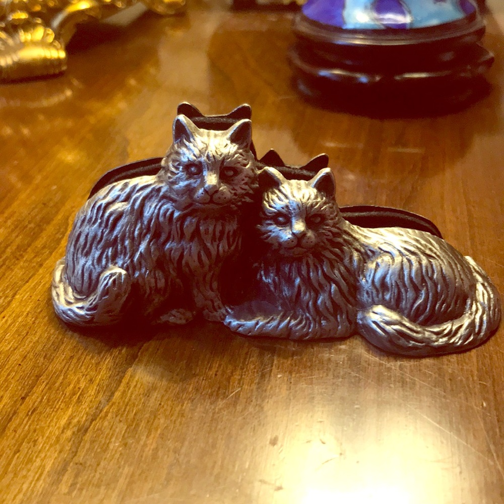 Smith art. Business card holder “Cat duo”. New